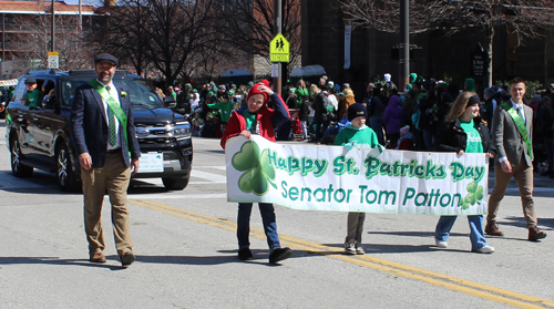 Tom Patton at 2025 Cleveland St Patrick's Day Parade