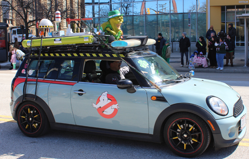 Ghostbusters at 2025 Cleveland St Patrick's Day Parade