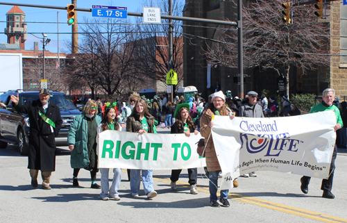 Right to Life at 2025 Cleveland St Patrick's Day Parade