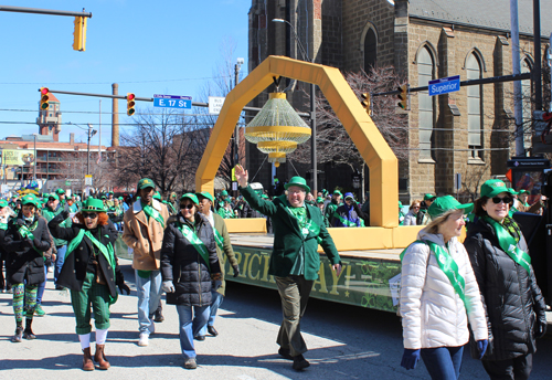 Playhouse Square at 2025 Cleveland St Patrick's Day Parade