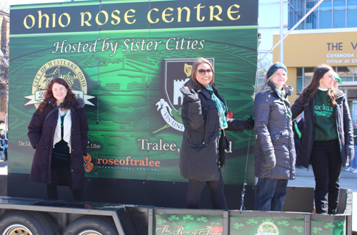 Ohio Rose at 2025 Cleveland St Patrick's Day Parade