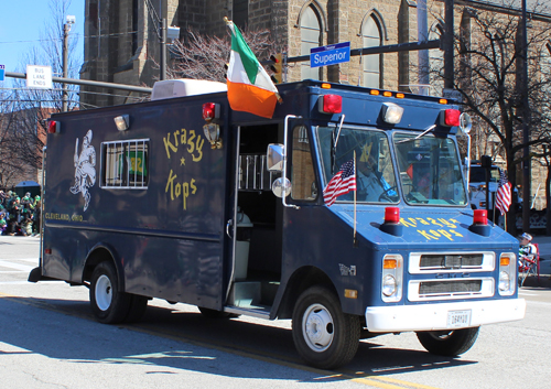 Krazy Kops at 2025 Cleveland St Patrick's Day Parade