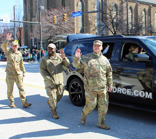 US Air Force at 2025 Cleveland St. Patrick's Day Parade