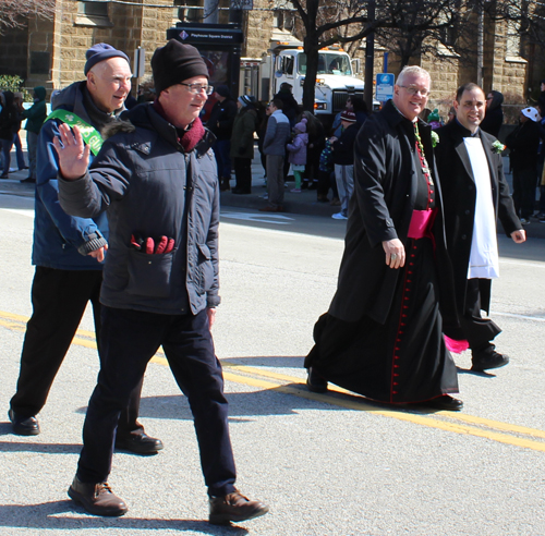 Bishop Michael Woost in 2025 Cleveland St Patrick's Day Parade