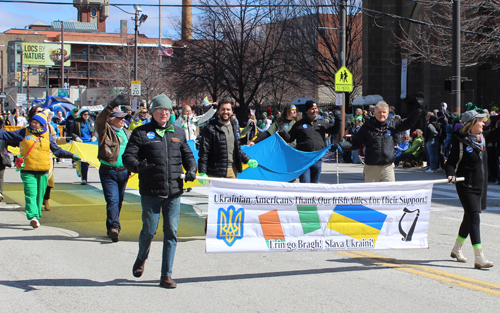 Ukraine at 2025 Cleveland St Patrick's Day Parade