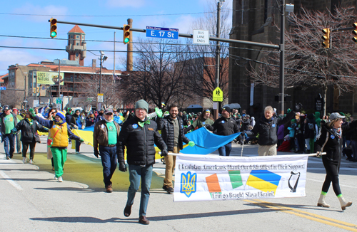 Ukraine at 2025 Cleveland St Patrick's Day Parade