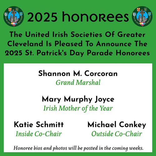 2025 St patrick's Day Parade Honorees