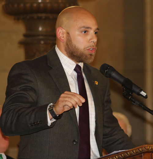 State Senator Al Cutrona accepting the award for Senator Jerry Cirino