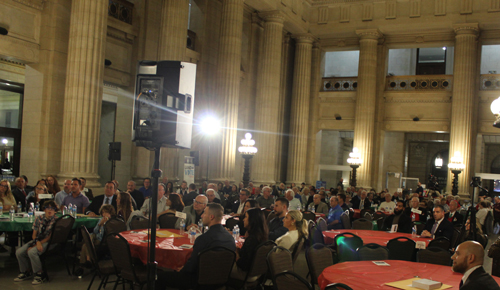 City Hall Rotunda crowd