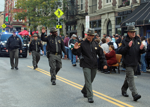 County Sherrif in 2024 Columbus Day Parade in Cleveland's Little Italy