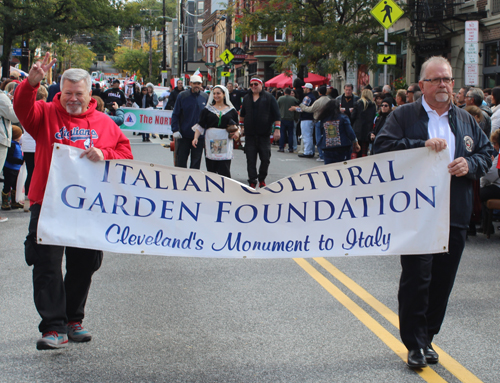 Italain Cultural Garden at 2024 Columbus Day Parade in Cleveland's Little Italy