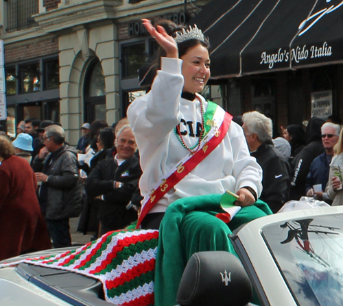 Miss Italia of Ohio at 2024 Columbus Day Parade in Cleveland's Little Italy