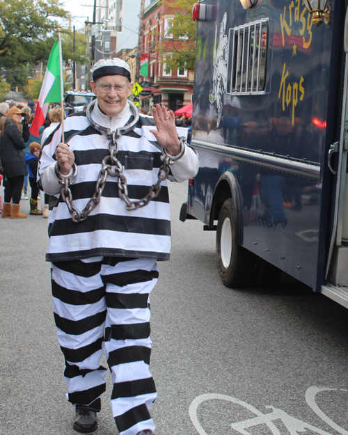 Krazy Kop at 2024 Columbus Day Parade in Cleveland's Little Italy