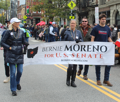 Bernie Moreno at 2024 Columbus Day Parade in Cleveland's Little Italy