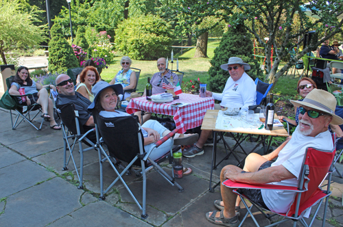 Italian Garden Opera group with candelabra