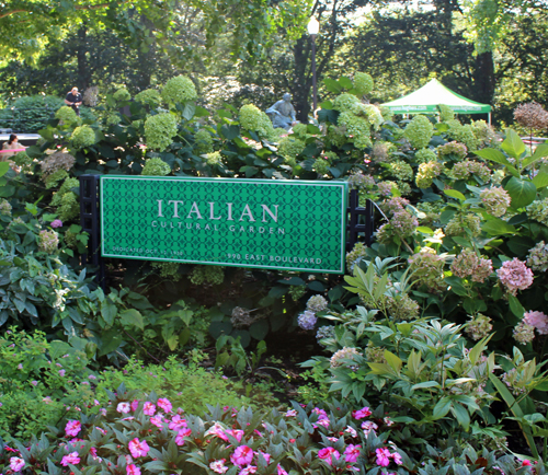 Italian Cultural Garden sign