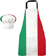 Italian flag Chef Hat and Apron 