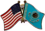 Kazakhstan & US Lapel Pins