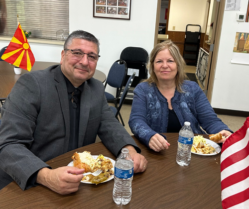 Macedonian Flag Raising event attendees