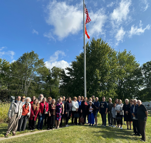 Macedonian Flag Raising