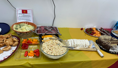 Food at Macedonian Flag Raising event