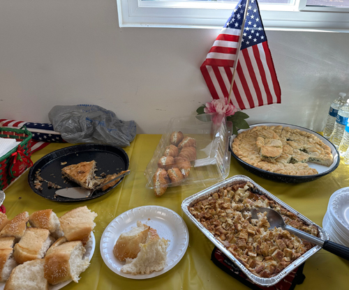 Food at Macedonian Flag Raising event