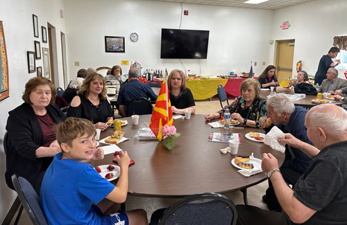 Macedonian Flag Raising event attendees