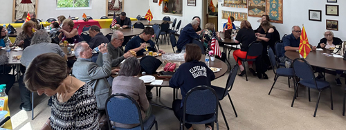 Macedonian Flag Raising event attendees