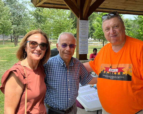 Wael and Sassan Khoury wiht Pierre bejjani