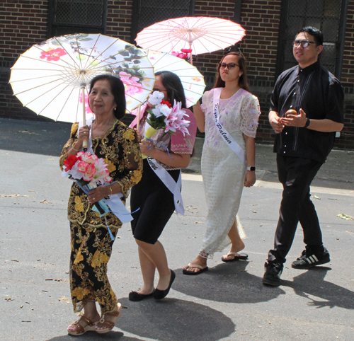Santacruzan Filipino Parade in Cleveland 2024 around St Wendelin Church