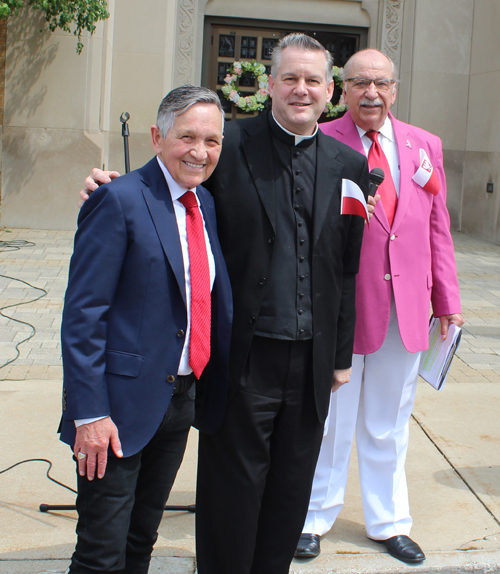 Dennis Kucinich with Fr. Eric Orzech