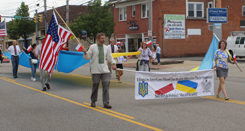 Ukrainians at Polish Constitution Day Parade 2024 in Parma Ohio