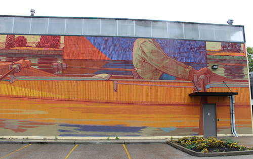 The Foundry outside mural