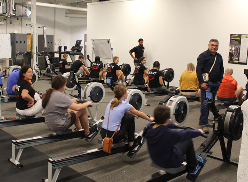 Rowing lesson a the Foundry