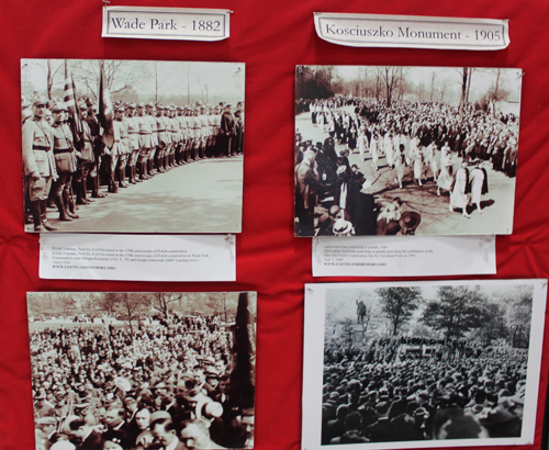 Displays of Polish history in Cleveland - Wade Park and Kosciuszko