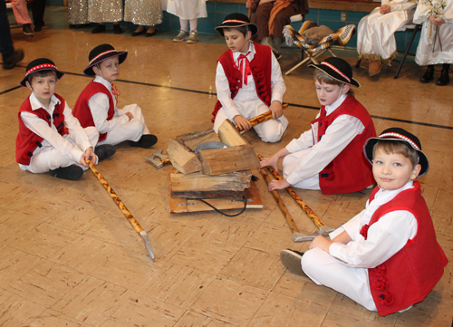 Polish boys in costume