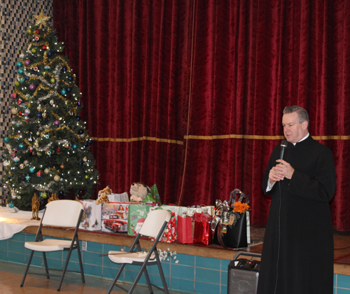 Fr. Eric Orzech gives a blessing