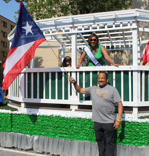 Rafael Hernandez Brito and Grand Marshal Margarita Diaz