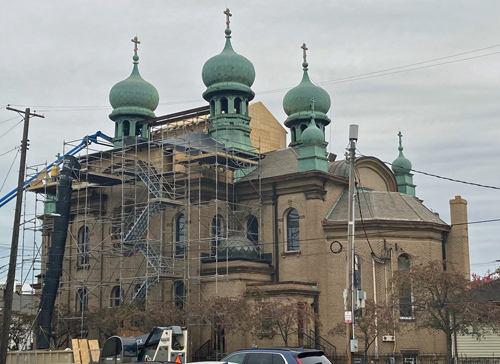 St Theodosius Church repair work - photo by Lee Batdorff