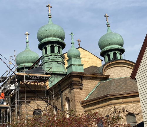 St Theodosius Church repair work - photo by Lee Batdorff