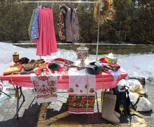 Maslenitsa celebration outside