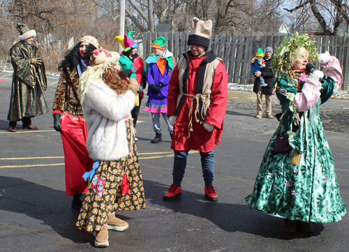 Having fun outside at Maslenitsa