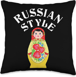 Matryoshka Throw Pillow