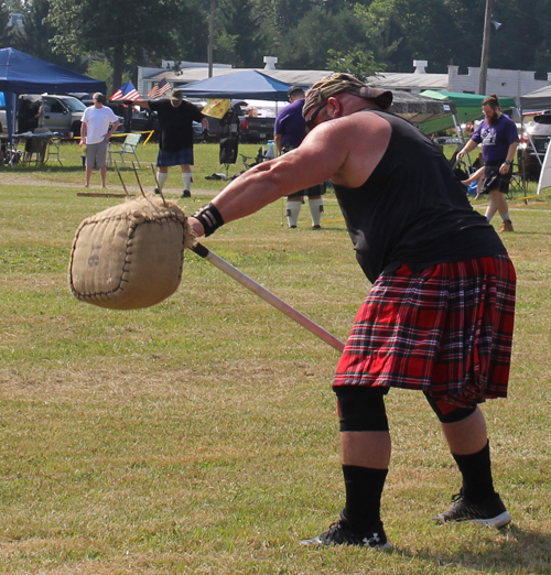 Highland Heavy Athletics at Ohio Scottish Games - 16'lb sheath toss over a 24' bar