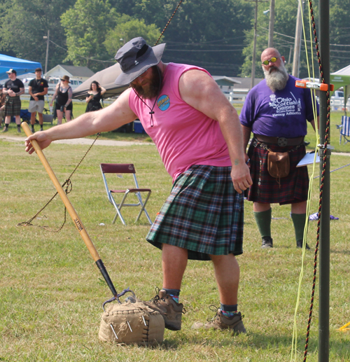 Highland Heavy Athletics at Ohio Scottish Games - 16'lb sheath toss over a 24' bar