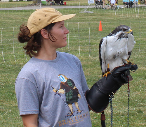 Girl with Turkey Vulture