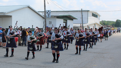 The Grand Parade at the 2024 Ohio Scottish Games and Celtic Festival