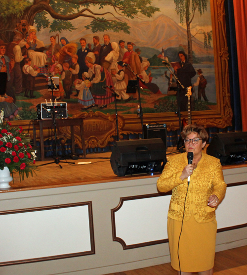 Impromptu remarks by Alenka Jerak after being surprised