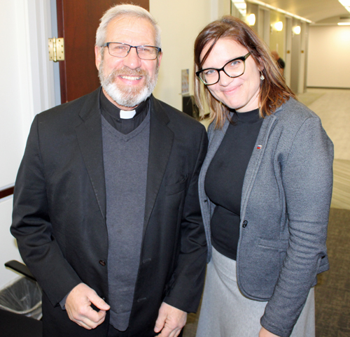 Father John Kumse and Lucija Lindav Heindel