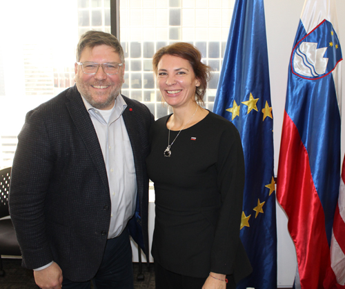 Joe Cimperman and Consul General Suzana Cesarek